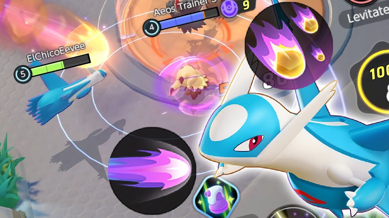 LATIOS NEW ATTACKER GAMEPLAY (Telekinesis & Draco Meteor) - Pokémon UNITE