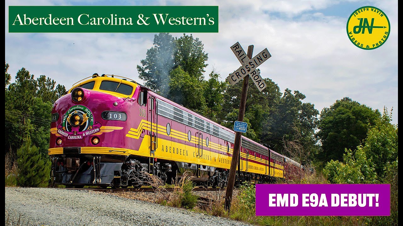 Aberdeen Carolina & Western's EMD E9A Debut!