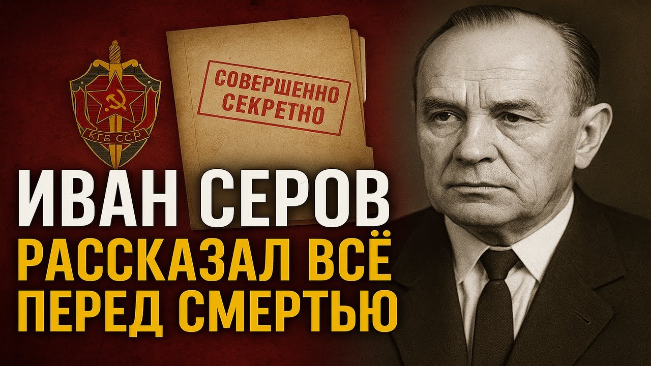 ИВАН СЕРОВ   ПЕРВЫЙ ГЛАВА КГБ РАССКАЗАЛ ВСЁ ПЕРЕД СМЕРТЬЮ АРХИВАРИУС КГБ