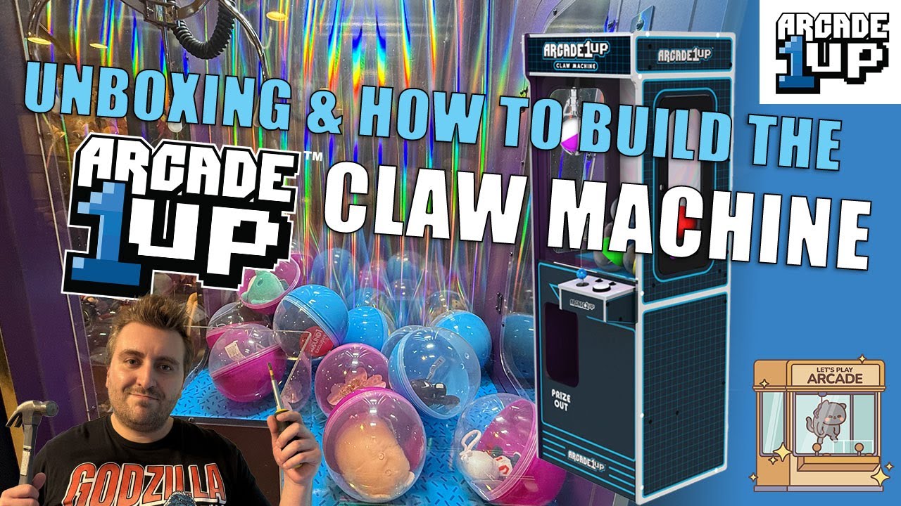 Unboxing and How to Build the Arcade 1UP Claw Machine (Step-by-Step)