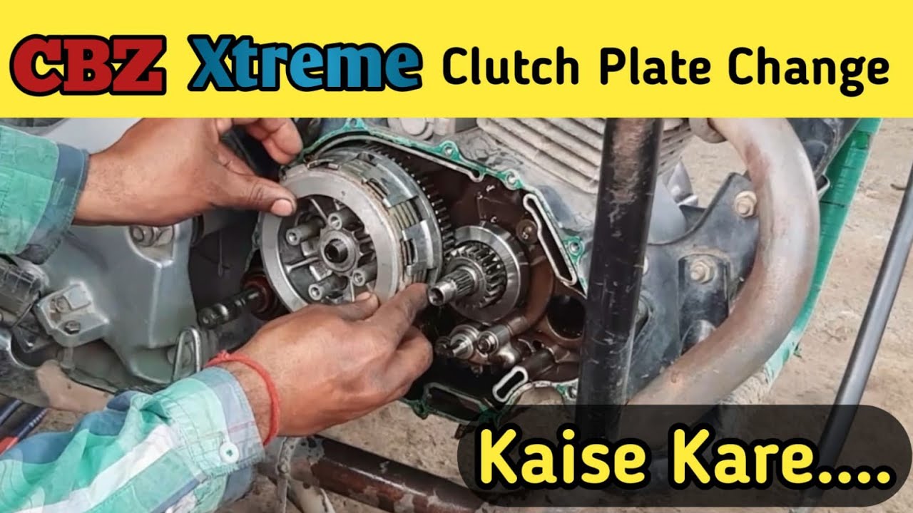 CBZ Xtreme clutch plate change how to change clutch plate of hero honda xtreme bike