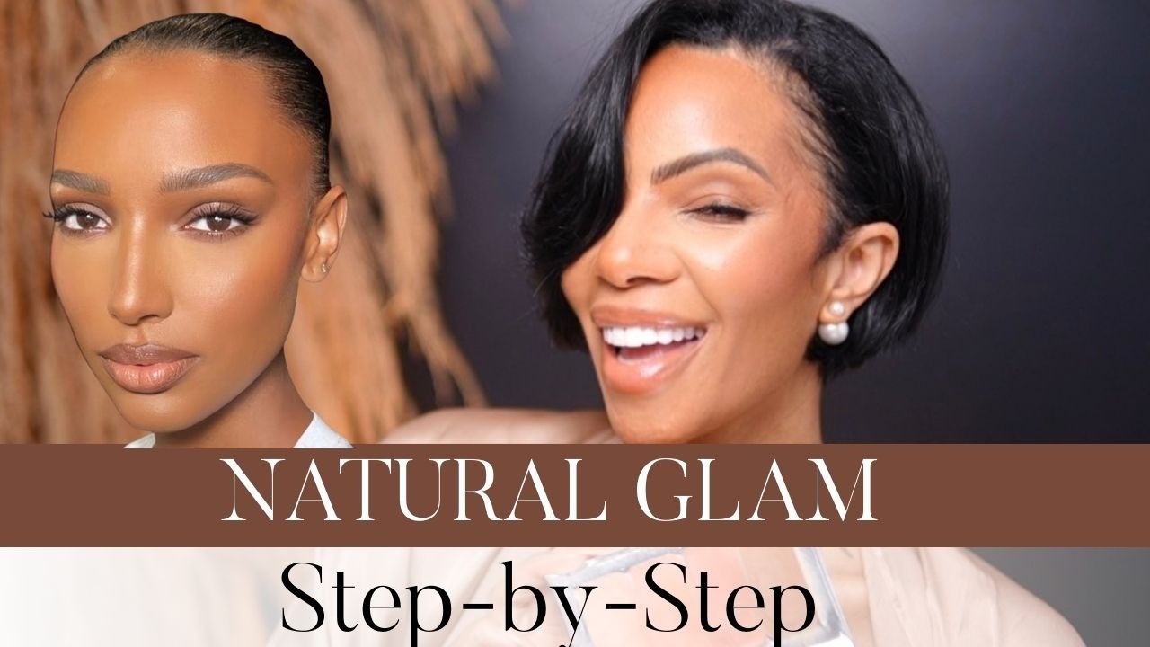 natural glam step by step makeup