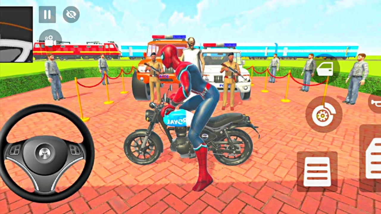 Bike car game Franklin ordered an Indian Police Car game and drive an Indian Bus in a game