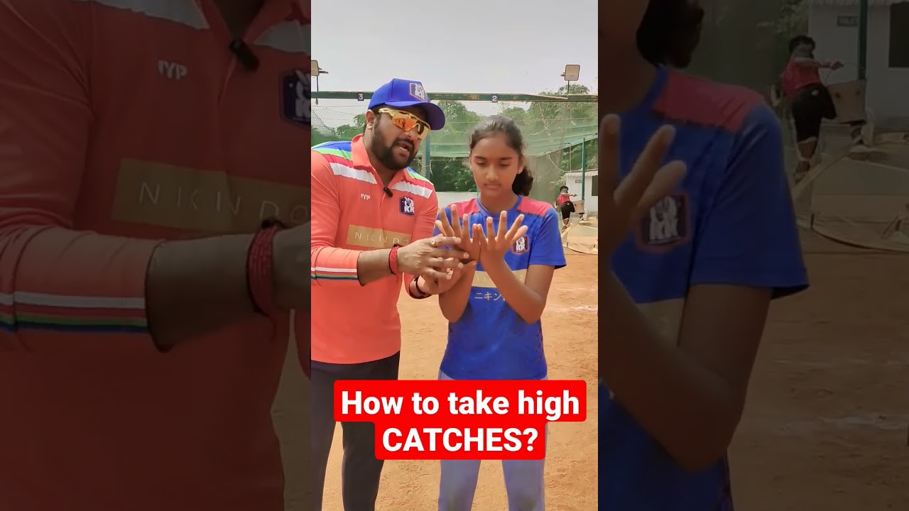 perfect catching technique 🏏🏏 #crickettelugu #catching #cricket #cricketwithkk #telugushortsviral