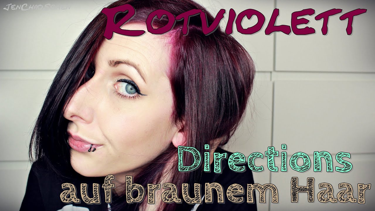 HAIR | Tönen mit Directions - Dark Tulip & Violet | Semipermanente Haarfarbe + Naturhaar | JenChaos