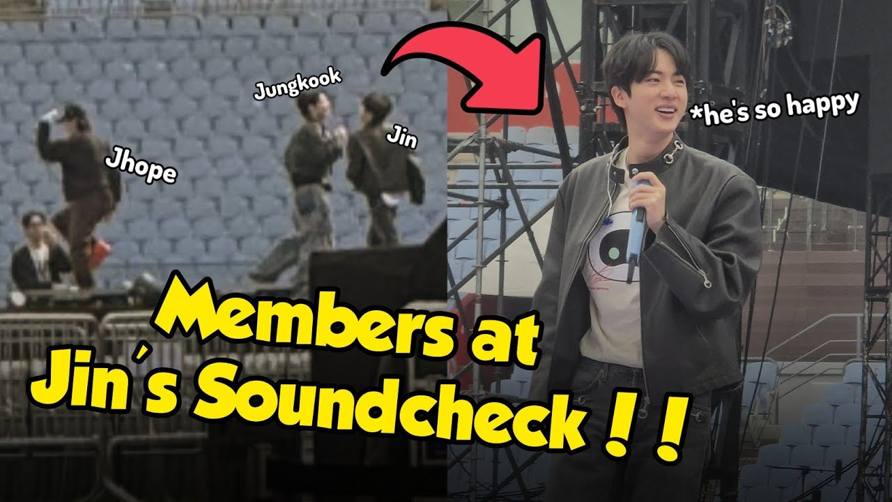 Finally! A big surprise at Jin's soundcheck?! The Soundcheck Fancam is real!!