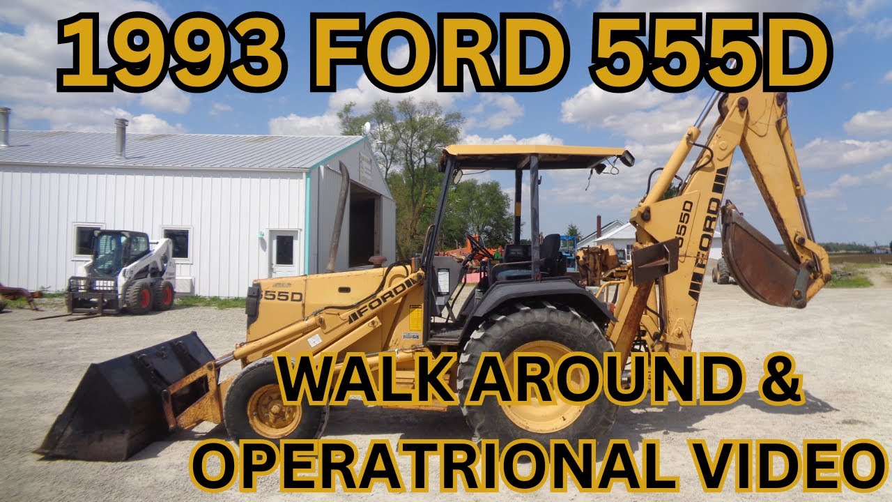 1993 Ford 555D Backhoe Walk Around & Operational Video     $12,900