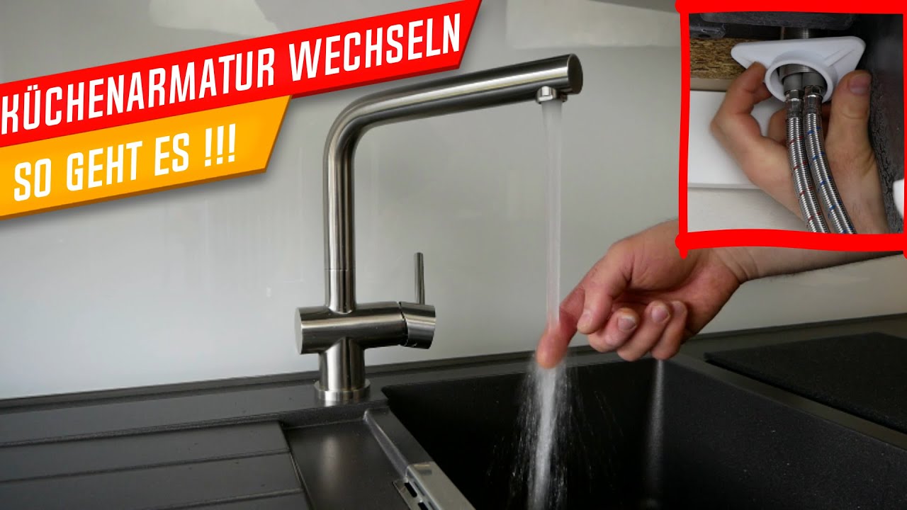 Wasserhahn austauschen/ montieren, Küchenarmatur wechseln! fix kitchen faucet - installation