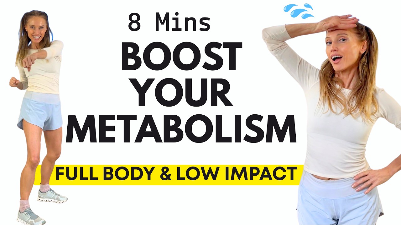 🔥8 Minute Metabolism Boost Workout | Full Body Calorie Burn for Healthy Weight Loss - No Jumping