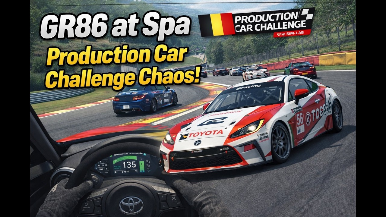 iRacing GR86 at Spa 🇧🇪  Production Car Challenge Chaos!
