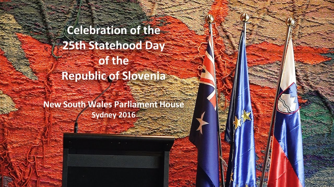 25th Anniversary of Slovenian Statehood Day - NSW Parliament House