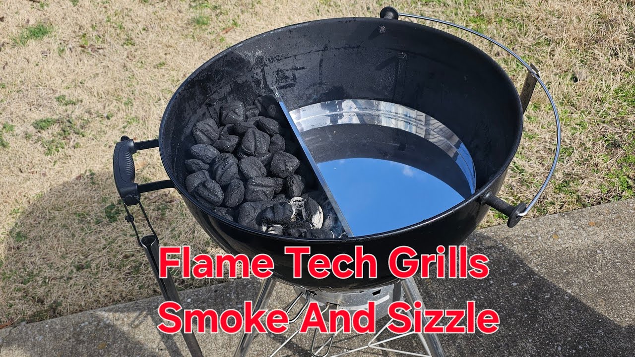 Flame Tech Grills - Smoke And Sizzle. Turn Your Weber Kettle into an offset?