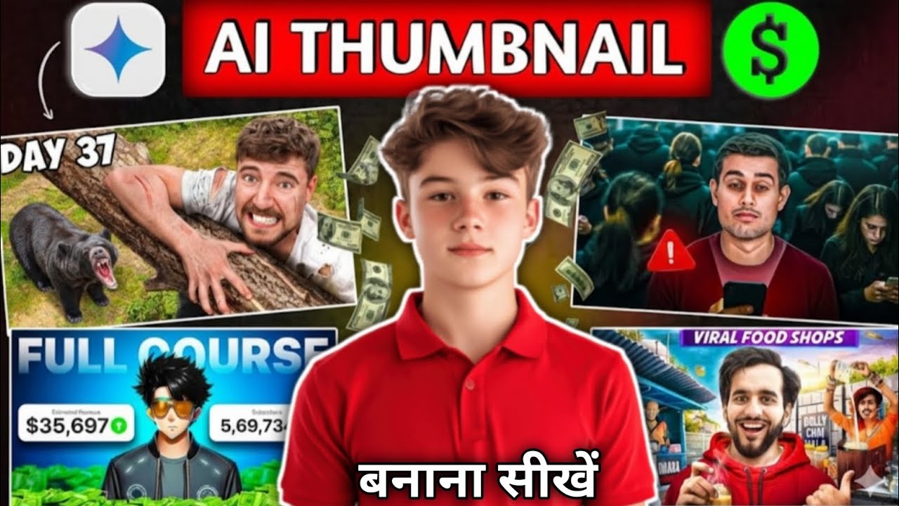 Ai से thumbnails बनाना सीखें सिर्फ 2 मिनट में| | AI se thumbnail kaise banaye| by amar baba 750 
