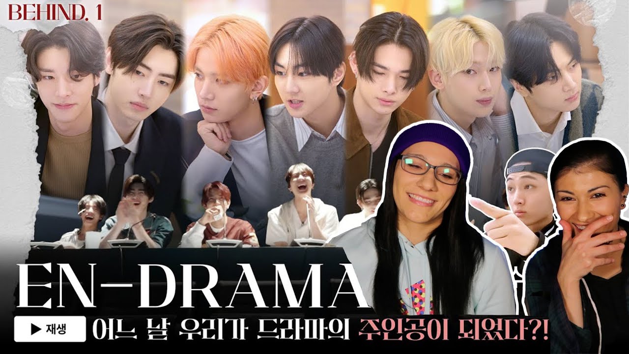 🤣😭🔥*THE DRAMA BEHIND EN-DRAMA!!!* Sisters React to ENHYPEN(엔하이픈) 'EN-DRAMA' BEHIND EP.1