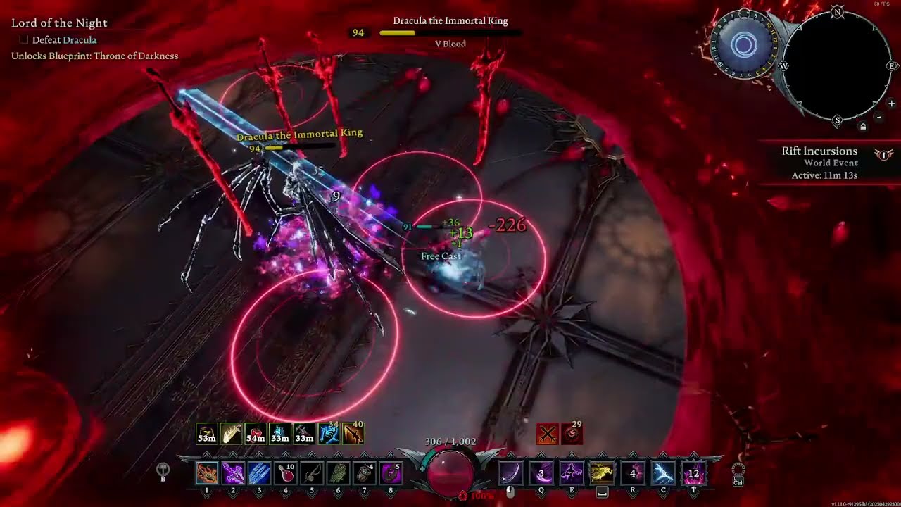 V Rising Solo Brutal Dracula kill (Spellcaster build, version 1.1)