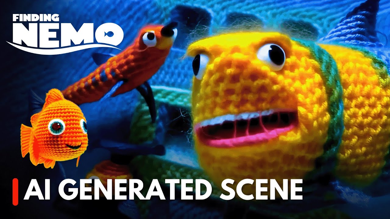 AI Creates EPIC Finding Nemo Mask Scene Recreation!
