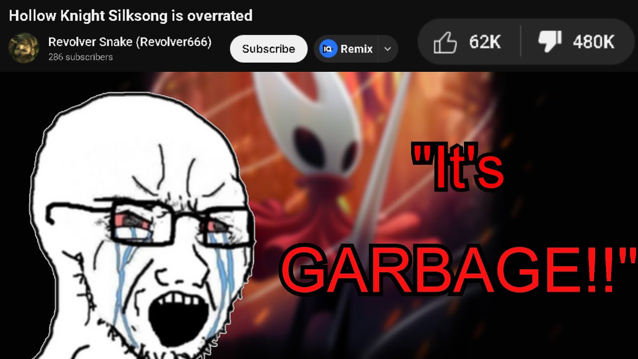 Youtube manchild HATES silksong...