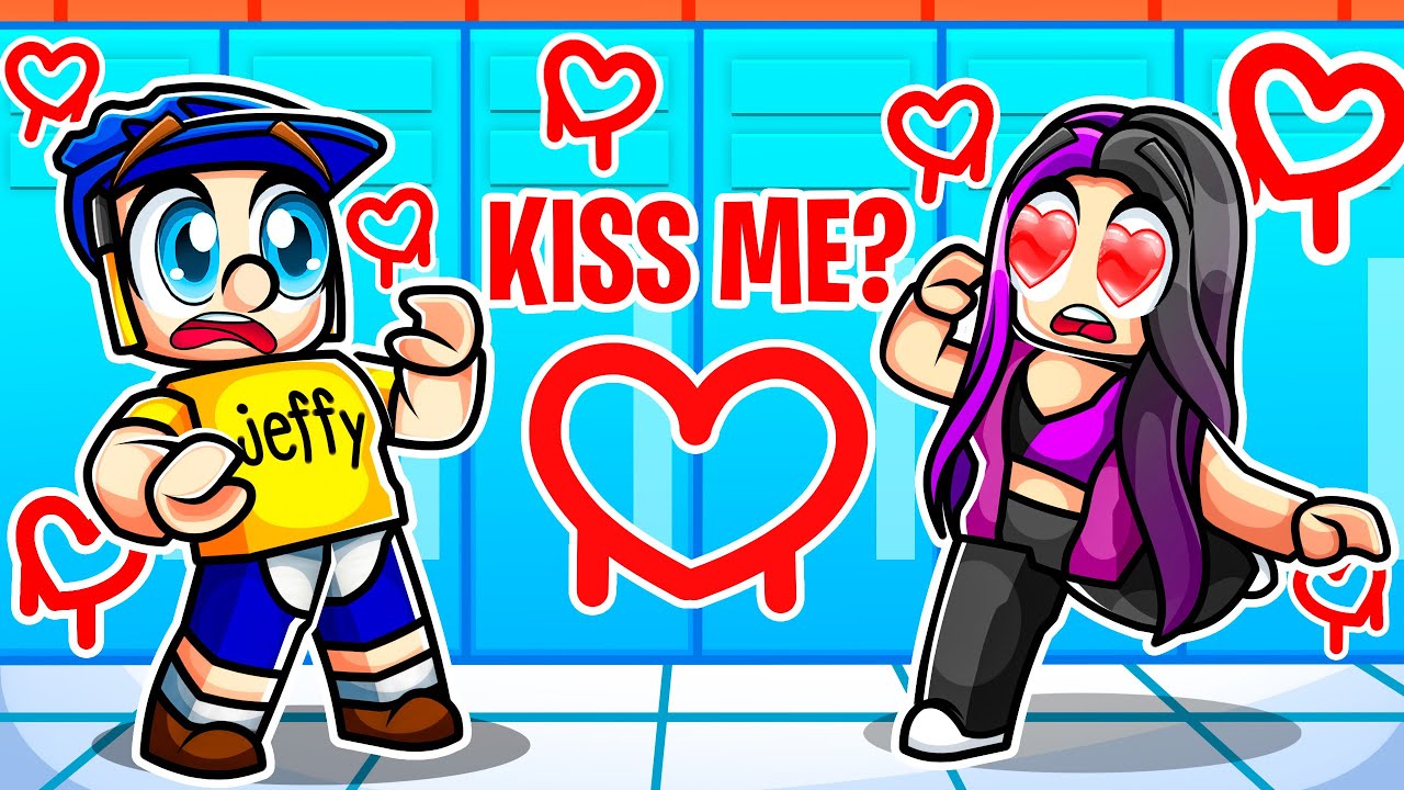 E GIRL Has A Crush On Jeffy In Roblox!
