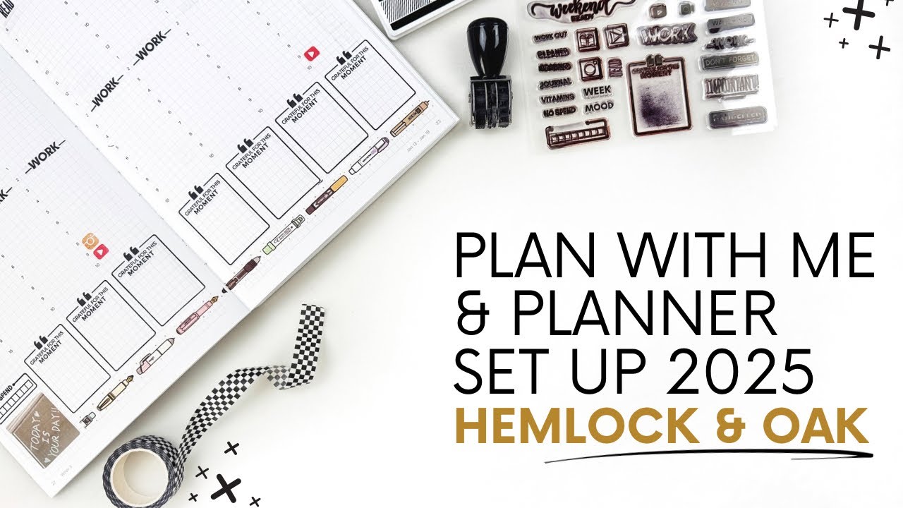 Let's Set Up My Hemlock & Oak Planner For 2025 | Plan With Me January