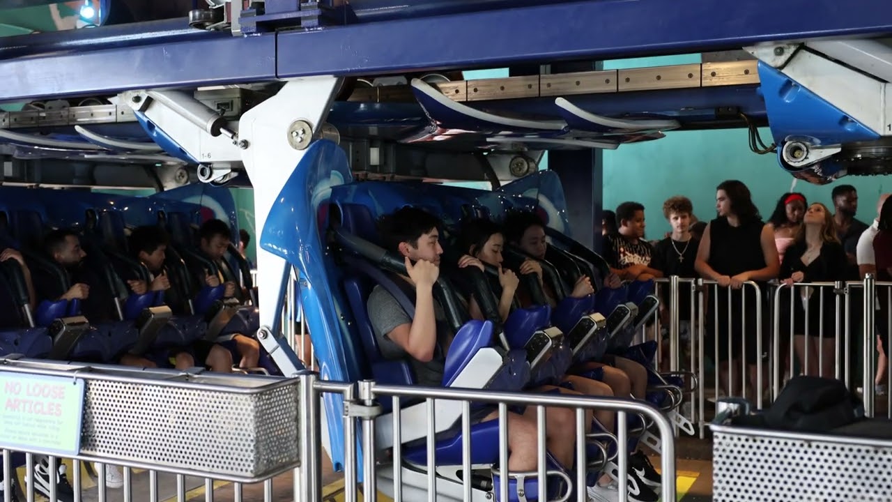 SeaWorld Manta Roller Coaster Boarding Process Part 2
