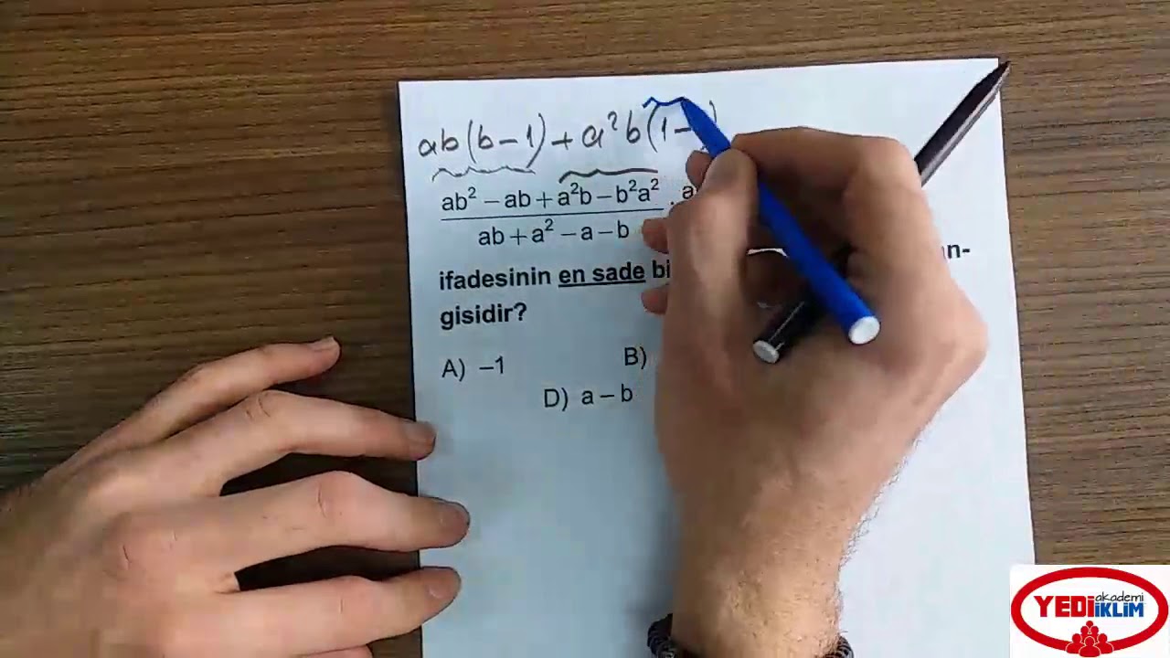 Matematik -Çarpanlara Ayırma- Soru Çözümü