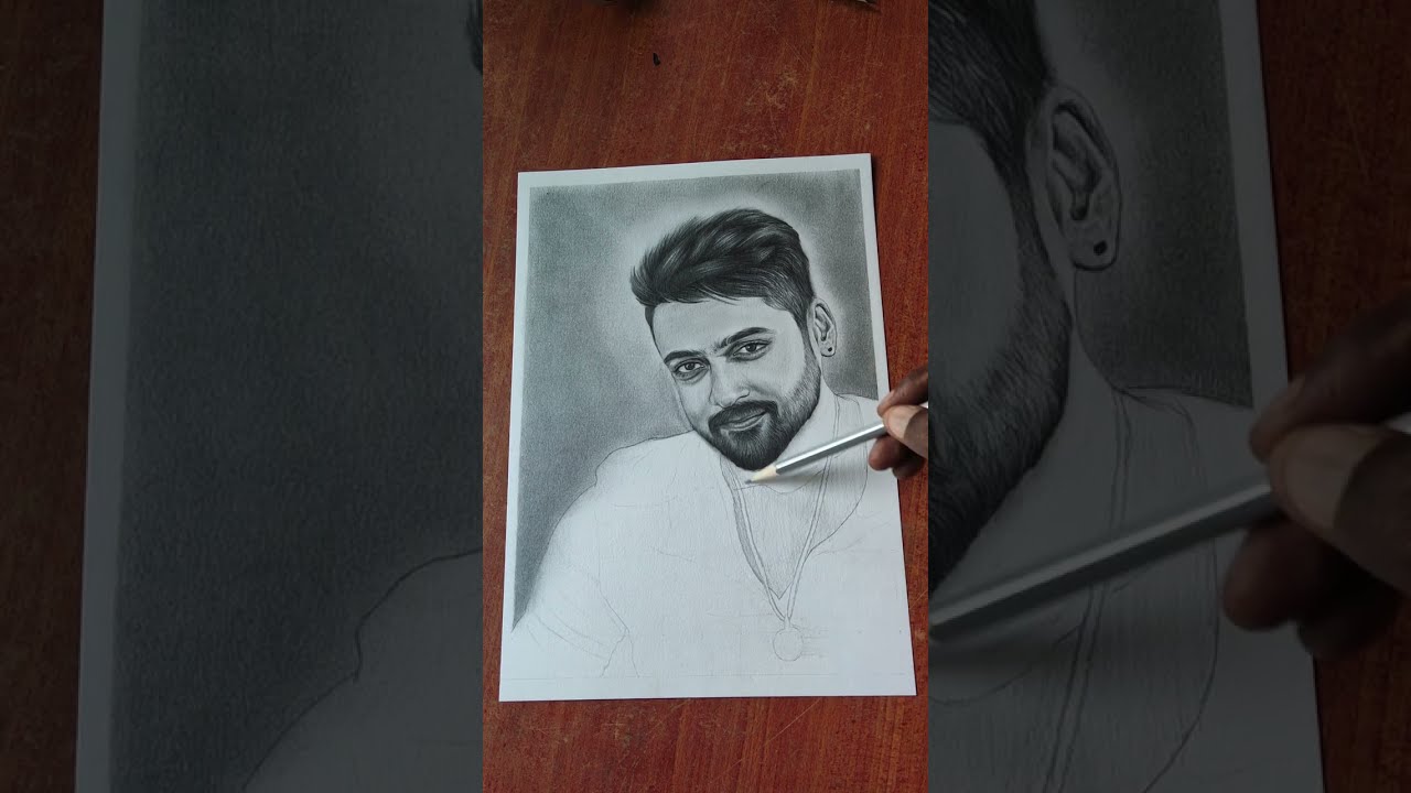 ACTOR SURYA REALISTIC PENCIL DRAWING  || PENCIL ECLIPSE