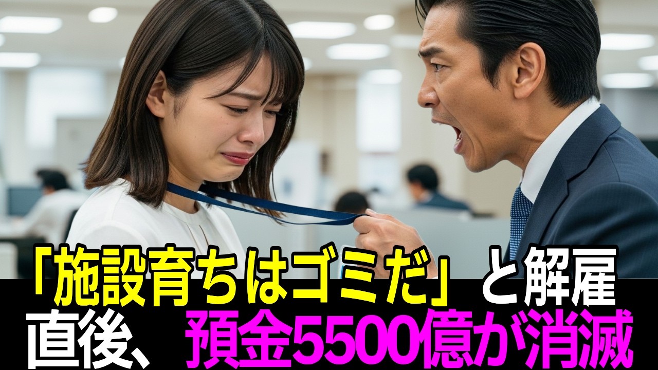 【スカッと】翌日、5500億が消滅し支店長が顔面蒼白に...。初出勤5分で解雇された施設育ちの新人行員。【シニア】