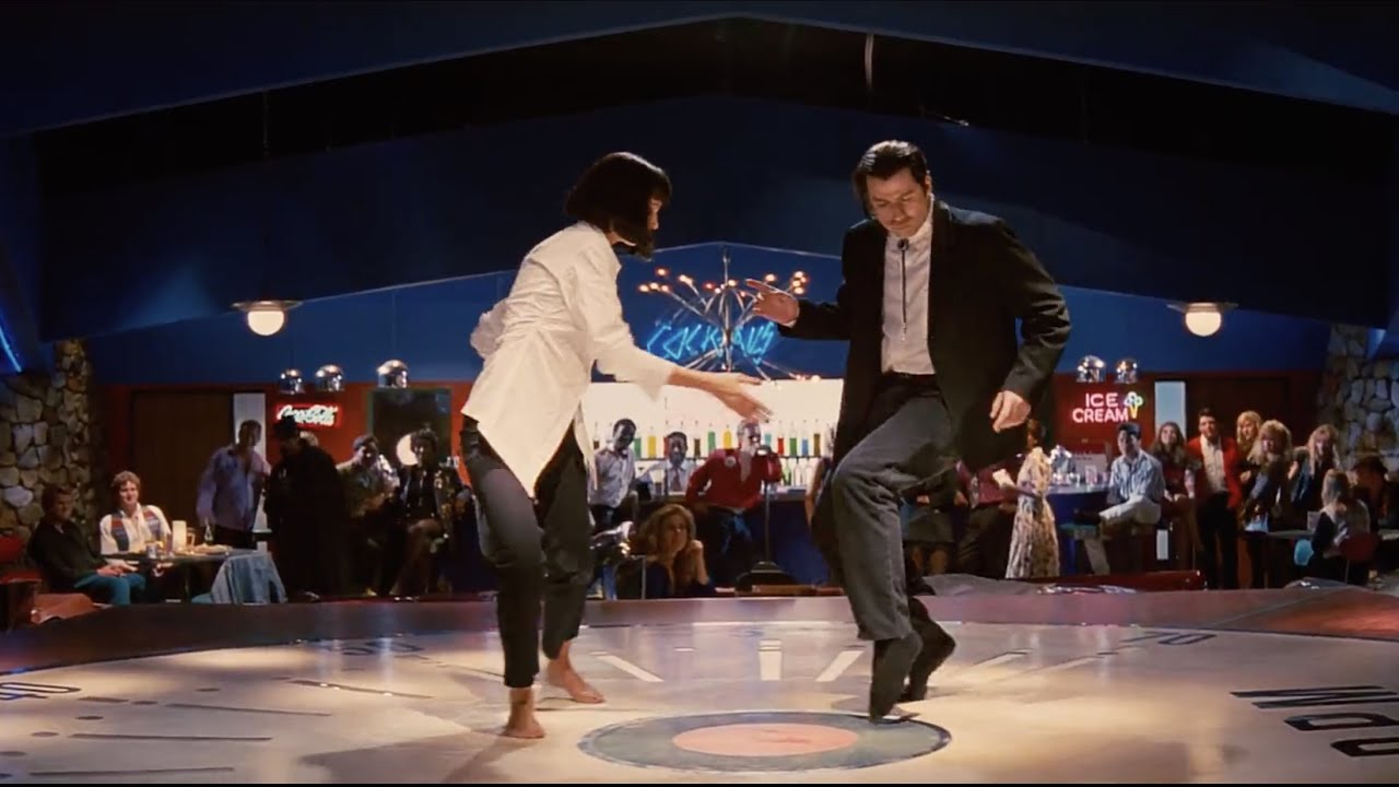 Best dances in Tarantino's movies: Mia Wallace & Vincent Vega in Pulp Fiction (1994)