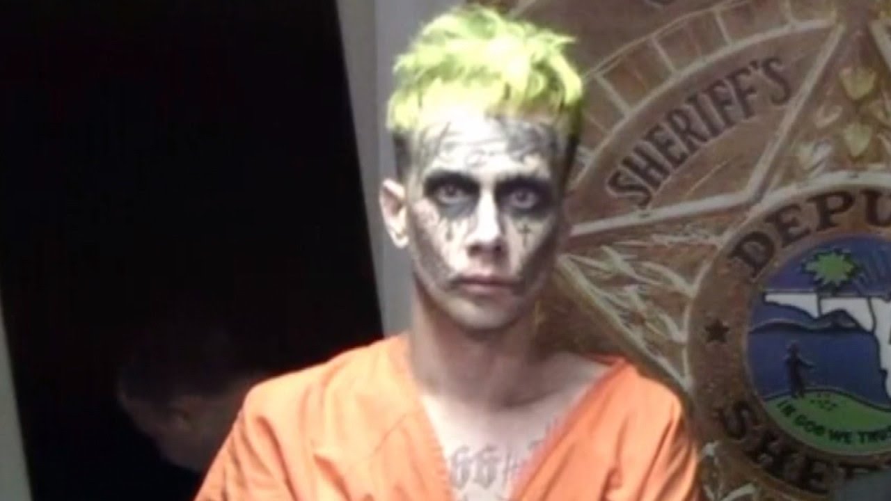 Man With Face Tattoos to Mimic the Joker Is Arrested Again