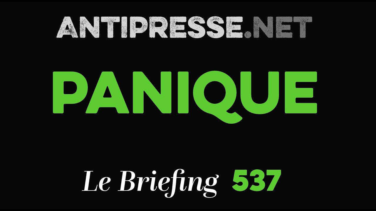 PANIQUE 13.3.2026 &mdash; Le briefing avec Slobodan Despot