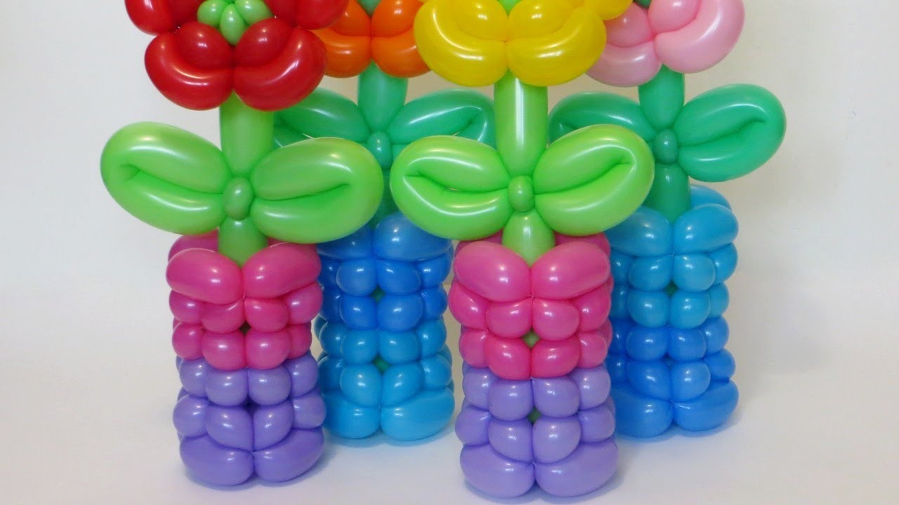 Ваза из двух шаров / Woven vase of balloons (Subtitles)