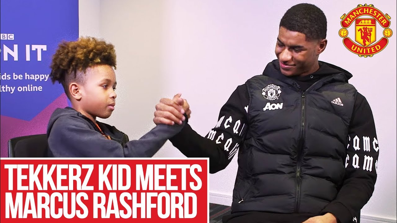 Tekkerz Kid meets Marcus Rashford! | Manchester United