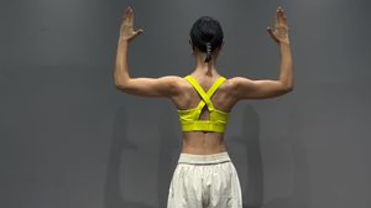 7分钟跟练版开肩美背长视频来喽！坚持练习打造完美背影！#瘦背 #开肩美背 #少女背 #体态纠正 #居家锻炼