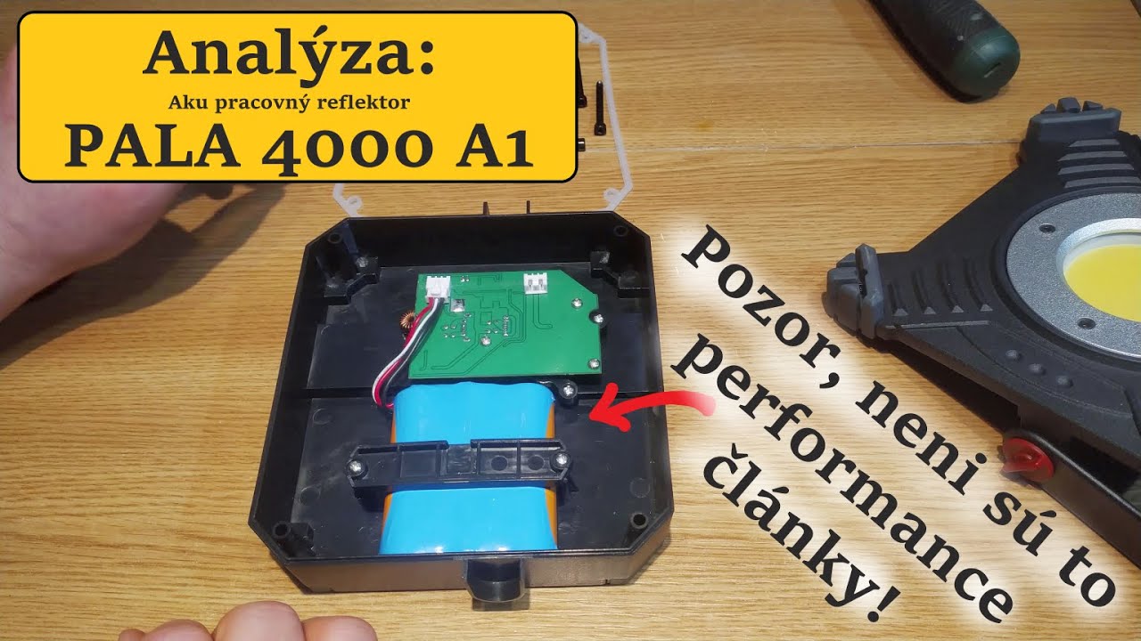 Analýza: Aku pracovný reflektor PALA 4000 A1, Len predražený humbuk ?