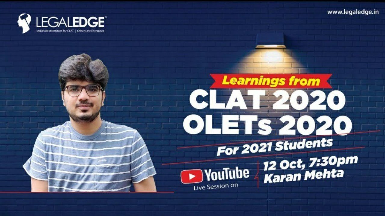 CLAT 2021 Strategy | Important Lessons from CLAT  & OLET 2020 | LegalEdge