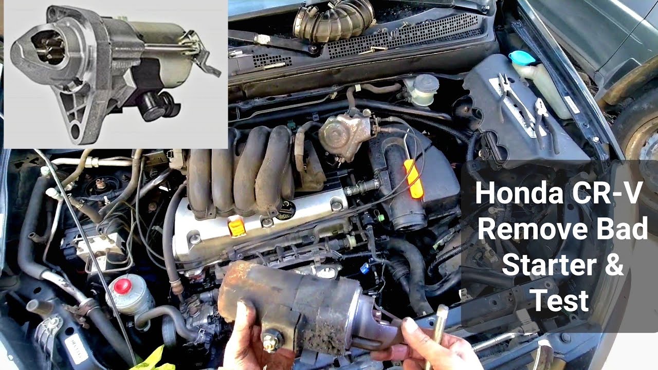 How To Remove Starter & Test It, Honda CRV 2002-2006
