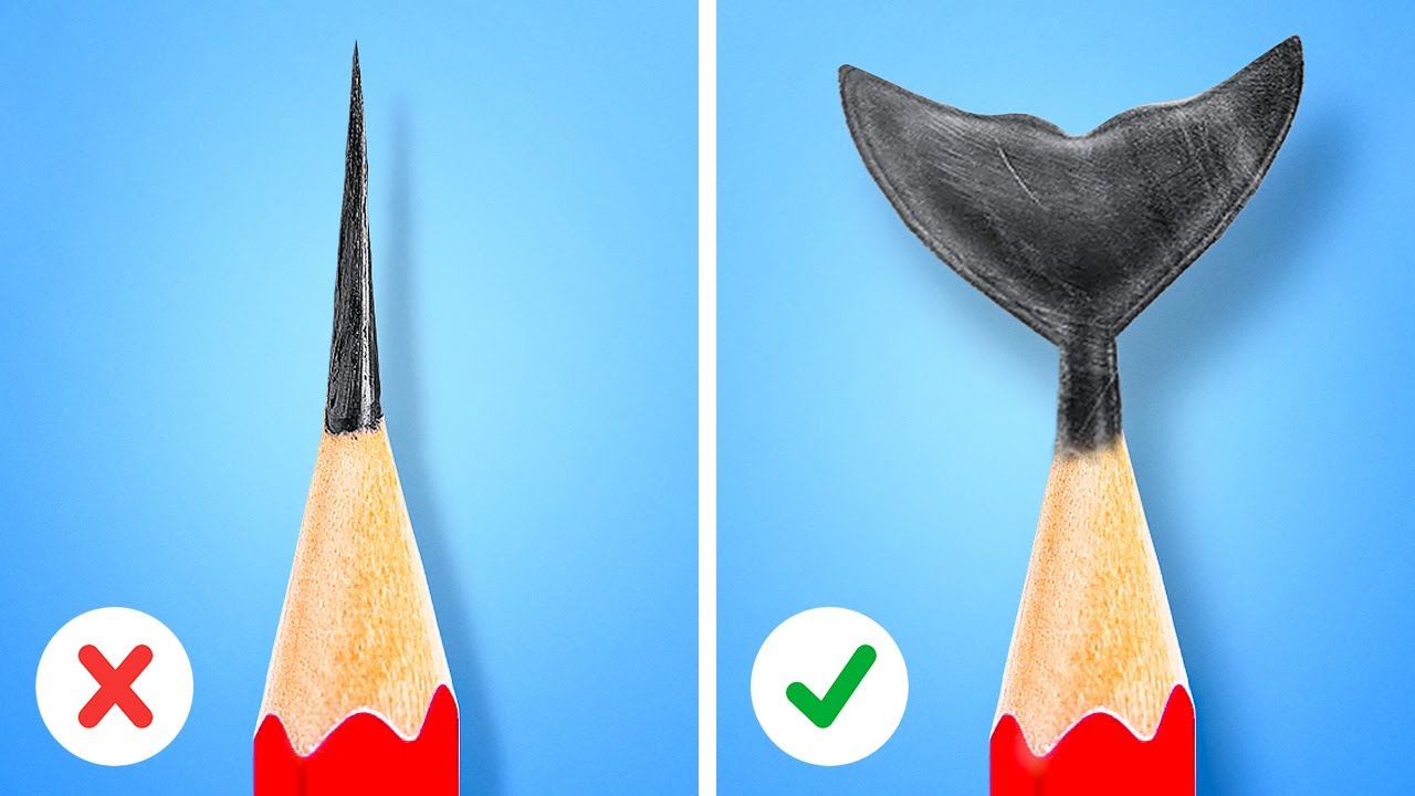 ASTUCES ET TRUCS DE GÉNIE À L'ÉCOLE EN DIY || Drôle de Défi Mermaid 24 Heures Par 123GO! GOLD