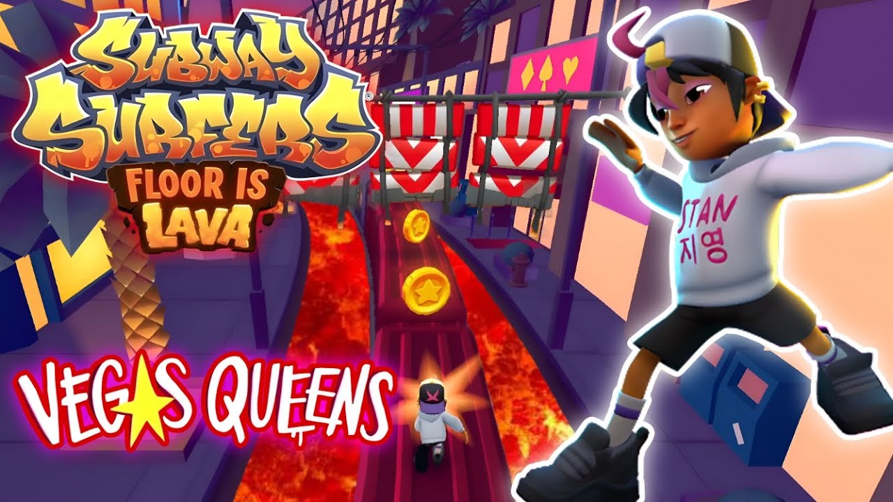 SUBWAY SURFERS NEW FLOOR IS LAVA - NO FLOOR CHALLENGE IN VEGAS QUEENS 2024 | with ALEXANDRE