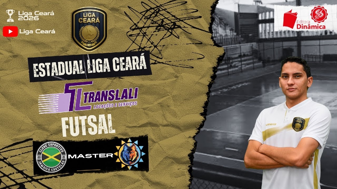 Estadual Liga Ceará Translali Futsal 2026: Esc. Jamaica x Atlético Master - Categoria Master