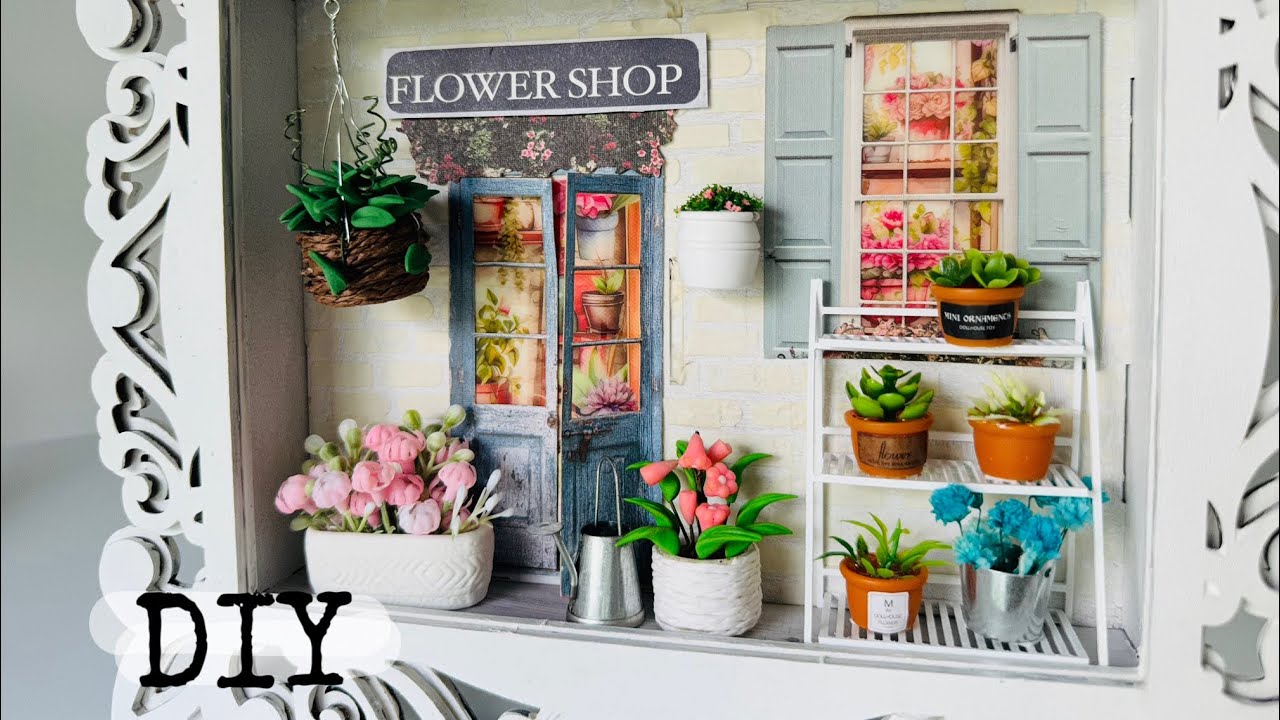 DIY FLOWER SHOP💐 Miniature