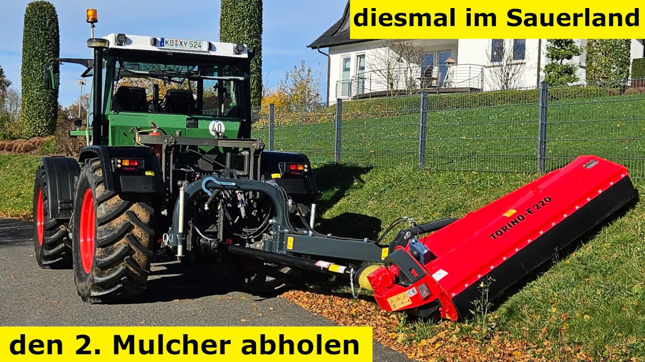 Omarv Torino Mulcher mit Fendt Xylon abholen im Sauerland