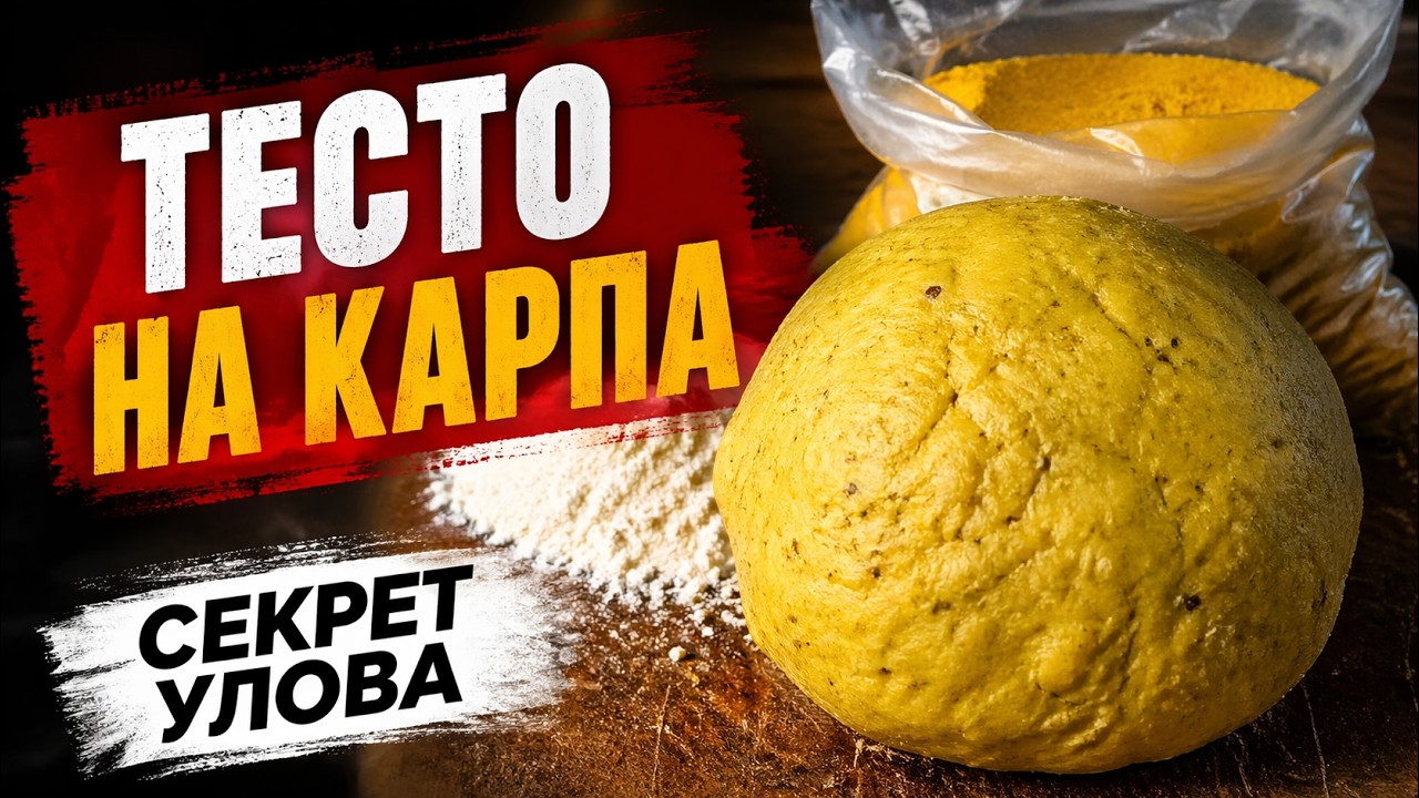 🎣 СЕКРЕТНОЕ ТЕСТО для рыбалки – ЛОВИТЬ КАРПА ЛЕГКО! 💥 Рыба на крючке!