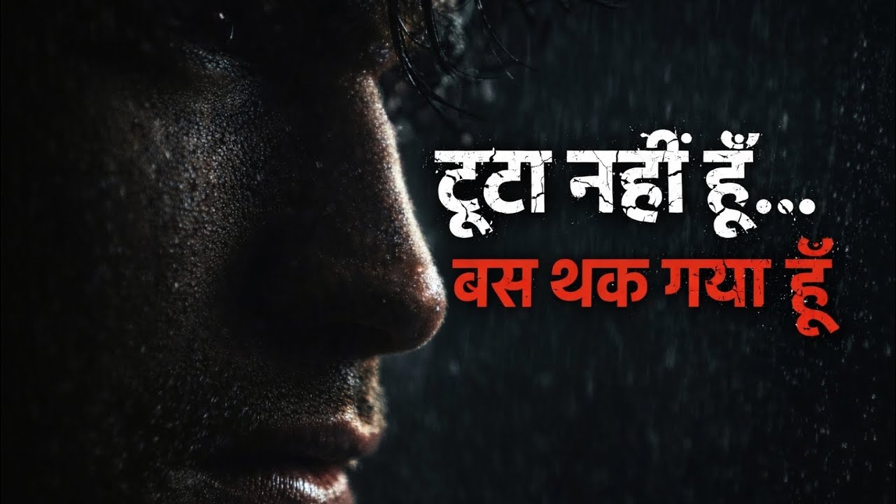 टूटा नहीं हूँ | बस रोज़ लड़ रहा हूँ | Not Broken, Just Fighting | Motivational Video