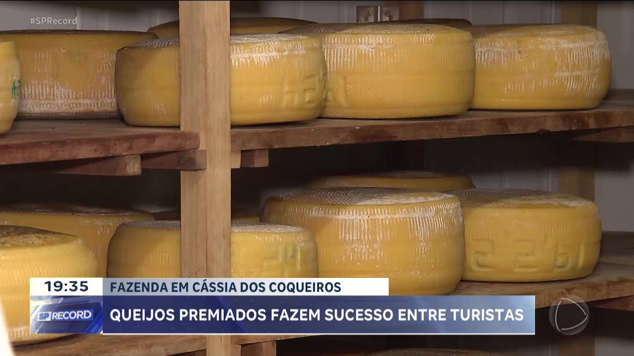 Queijos premiados fazem sucesso entre turistas em fazenda de Cássia dos Coqueiros