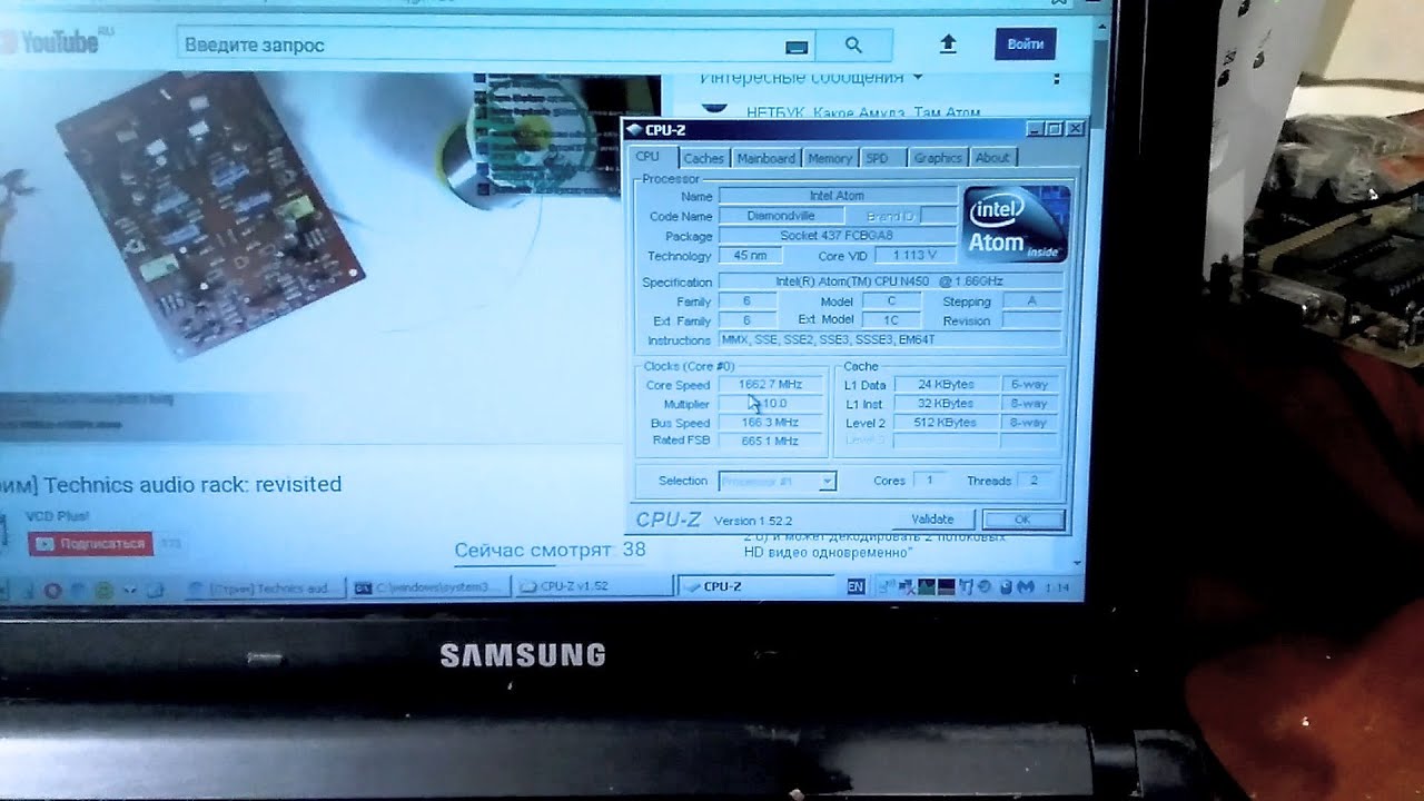 Нетбук Samsung N150, Windows XP и YouTube в 2018-м