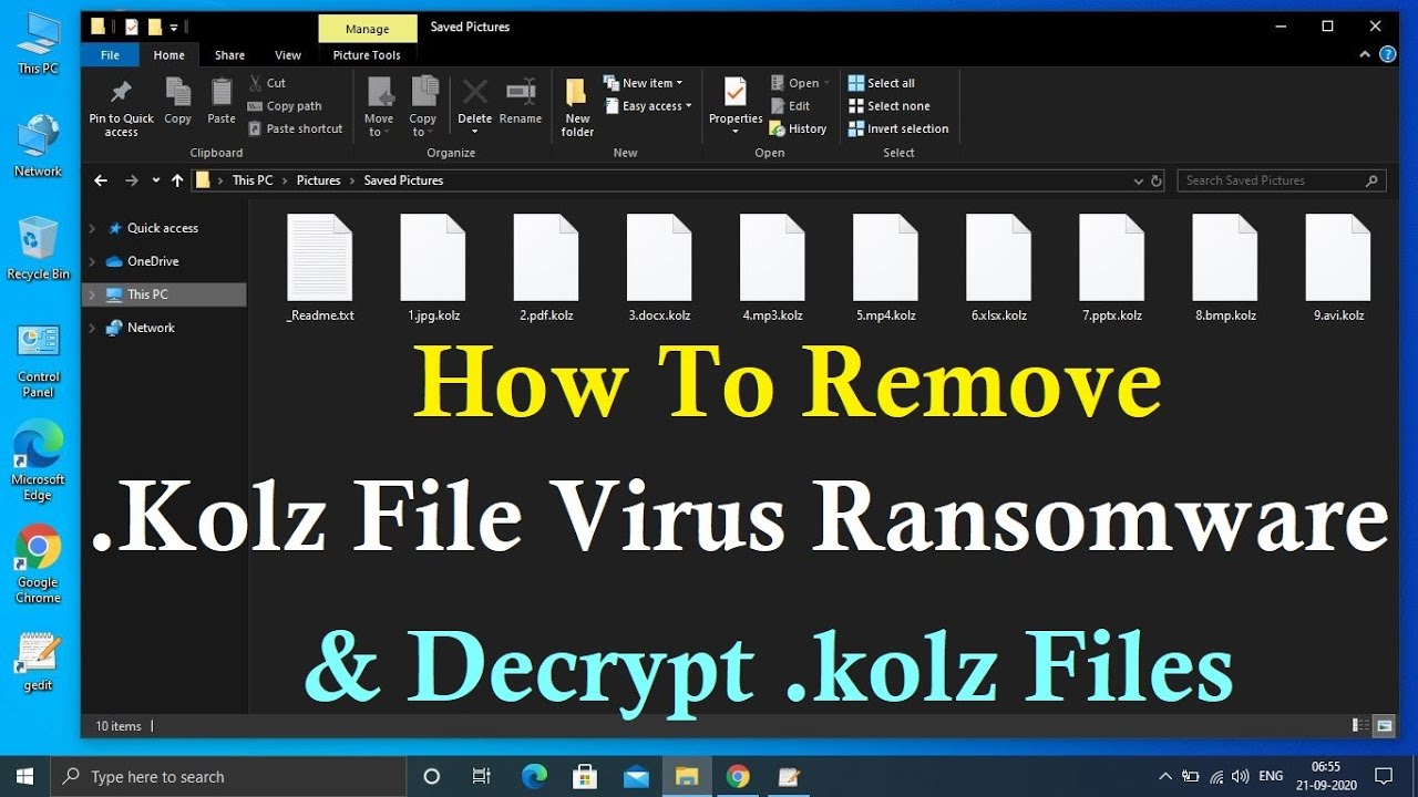 Kolz file virus ransomware [.Kolz] Removal and decrypt guide