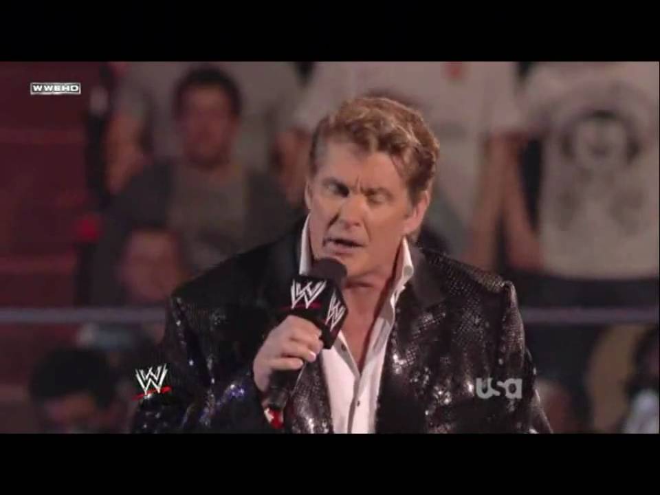 David Hasselhoff Entrance on Monday Night RAW