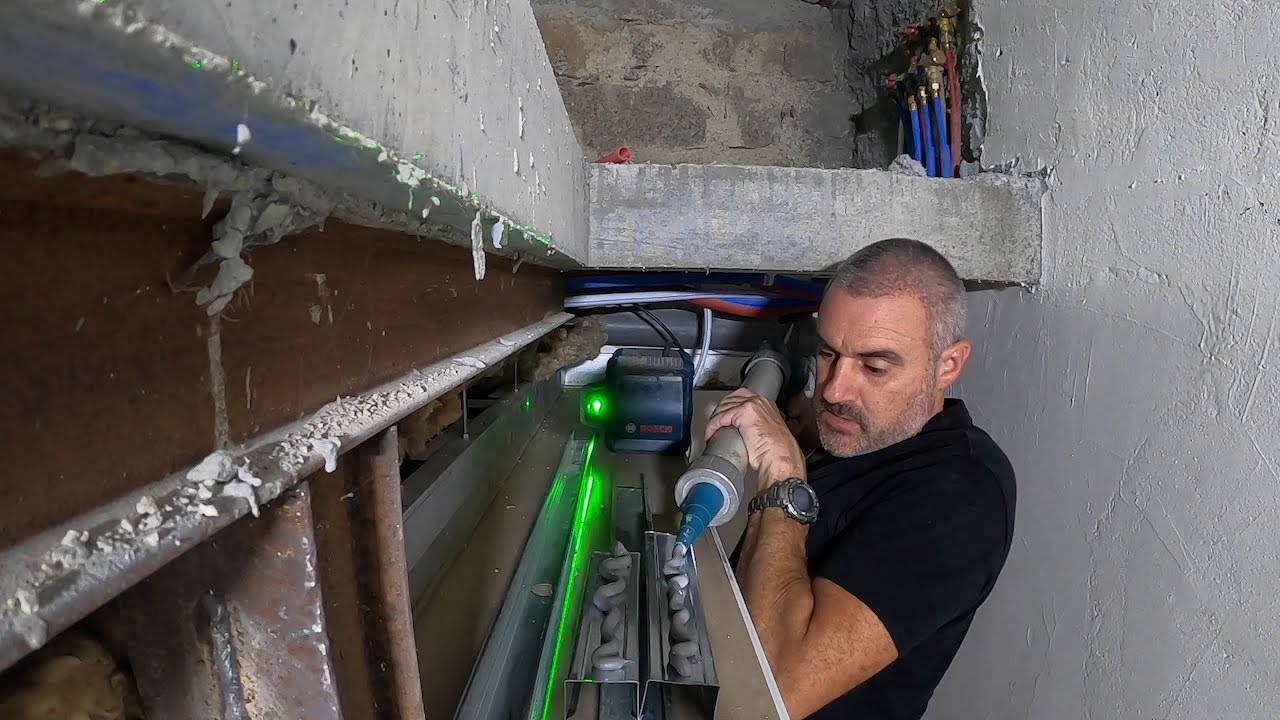 Habillage trémie et coffres en placo