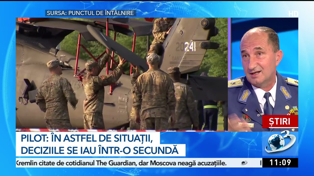 S-a aflat cauza aterizării forțate a elicopterului militar american în sensul giratoriu de la Aviato