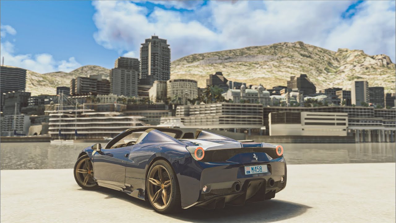 FREE ROAM MONACO MAP SHOWCASE | PASSENGER RIDE STRAIGHT PIPED 458 APERTA | SOUND MOD| ASSETTO CORSA